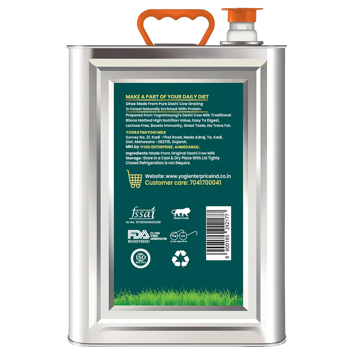 YOGRATNAYOGI Premium A2 Desi Cow Ghee